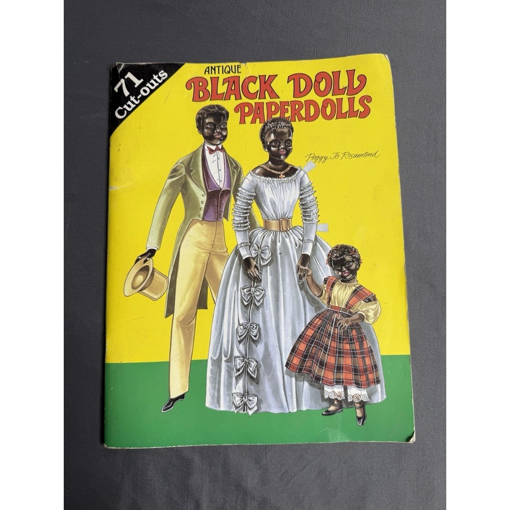 Vintage 1991 ANTIQUE BLACK DOLL PAPERDOLLS Uncut, Book #PD82 - See Description